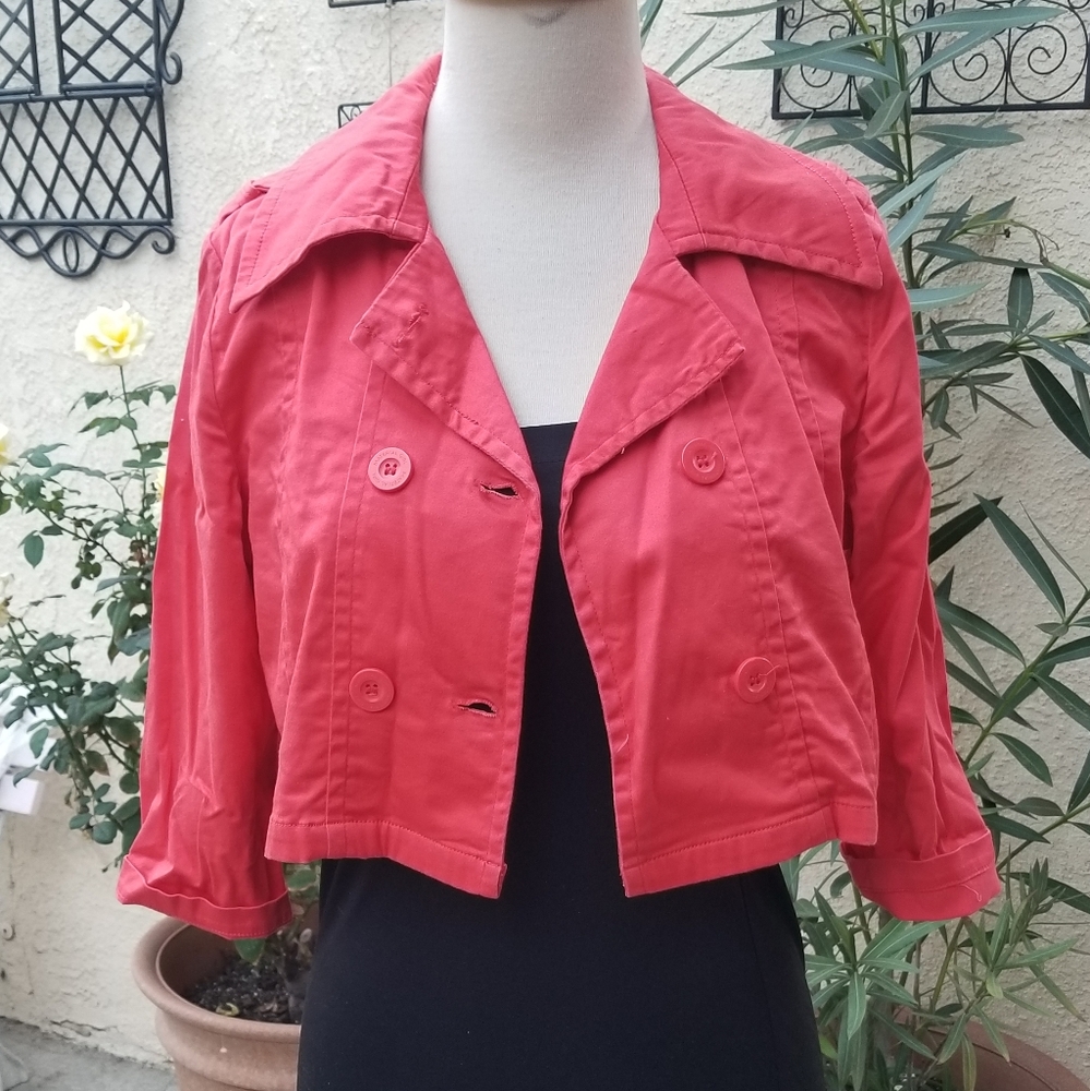 Material Girl Crop Ruffled Jacket - Picture 2 of 10